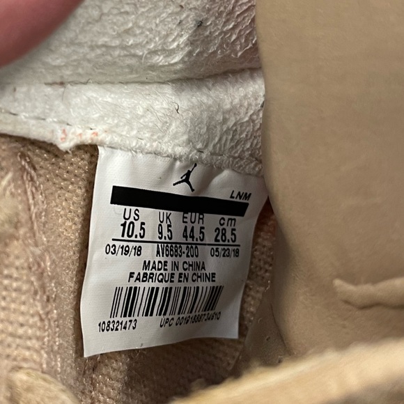 LIMITED Nike Air Jordan 3 Retro Biege Justin Timberlake Collab Sneakers - Picture 4 of 4